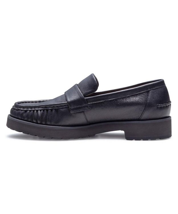 REGAL FOOT COMMUNITY 【リーガルレディース】F81R ギャザーローファー カジュアルシューズ ブラック