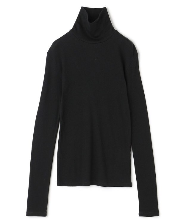 uncrave アルビニスタシフォンテレコ ハイネックカットソー（uncrave STANDARD） ブラック