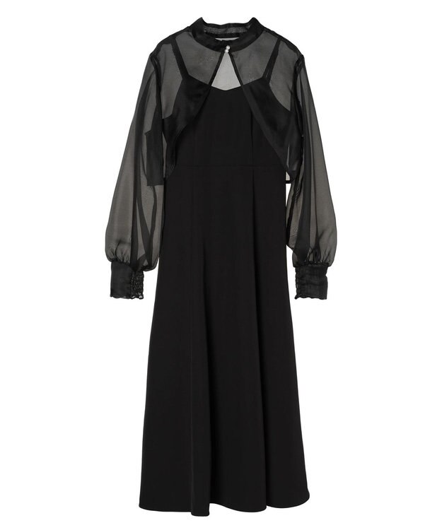 earth music&ecology ＳＥＴ２点ボレロ＋キャミワンピース Black