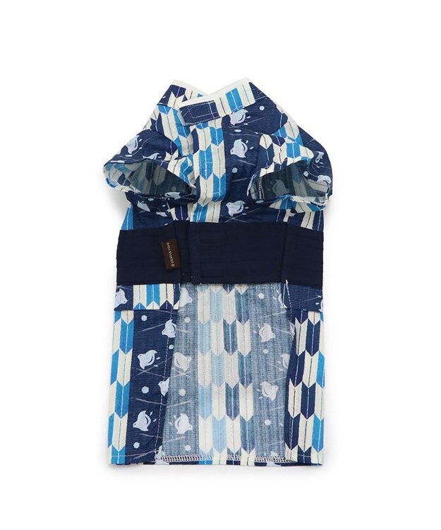 PET PARADISE 浴衣 矢絣柄 兵児帯  【中型犬】 【大型犬】 青