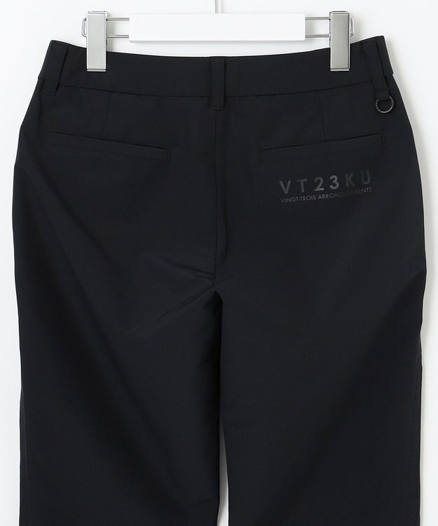 23区GOLF デイリーに着回しやすい定番美脚ボトム【WOMEN】４WAYストレッチ パンツ ブラック系