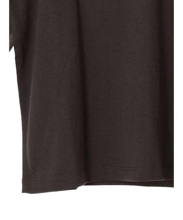 Green Parks 袖シアードッキング５分袖カットプルオーバー Brown