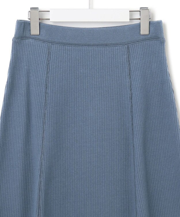 23区 S 【SLOW/一部店舗限定】ワイドリブジャージー スカート ダルブルー系