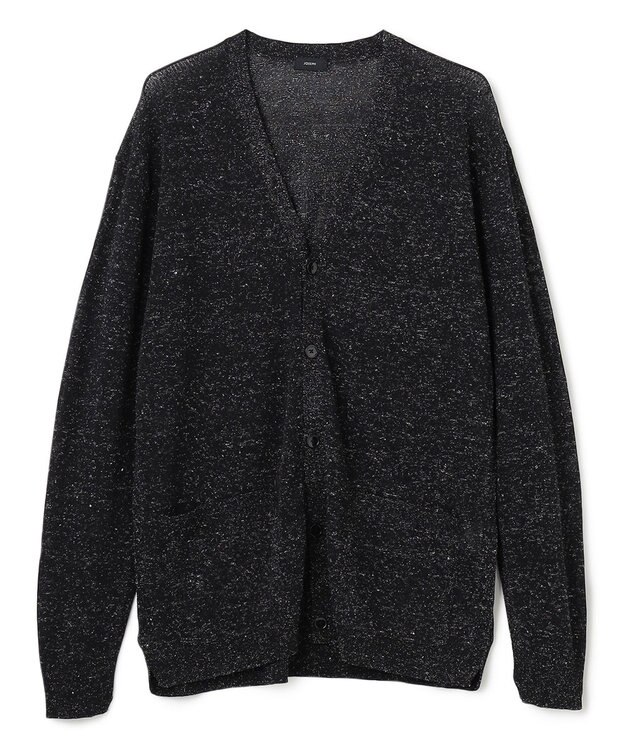 JOSEPH HOMME リネンナイロンプレーン　Ｖネックカーディガン ブラック系