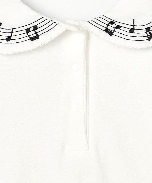 ANY KIDS 音符ブラウス オフホワイト