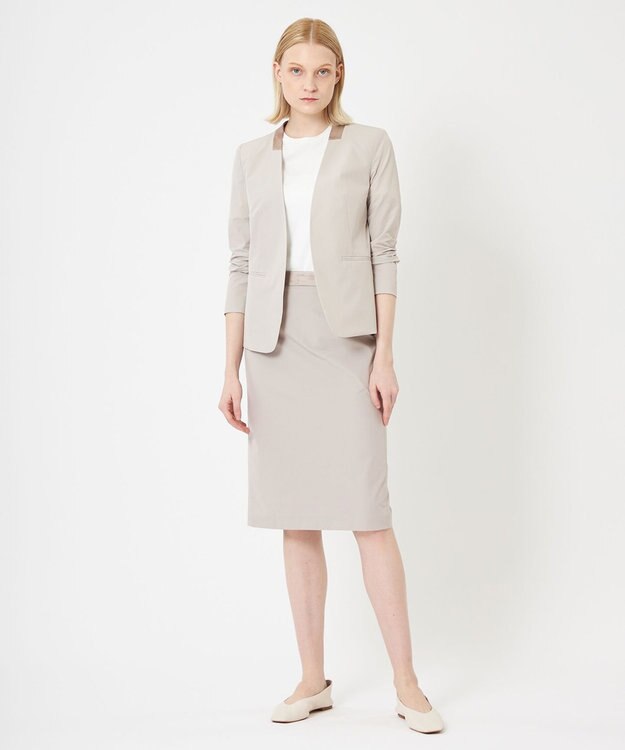 BEIGE， AUDREY / ノーカラージャケット L.Gray