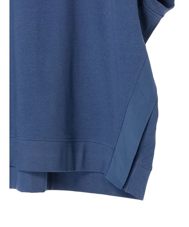 Green Parks フレンチスリーブ脇ドッキングカットプルオーバー Blue