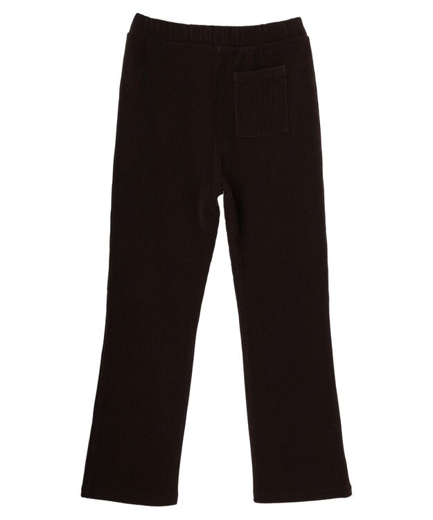 Green Parks リブ見えカットコールパンツ Brown