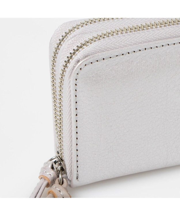 UNBILLION ペルケ perche / イタリアンレザー・ジャバラカードキーケース シルバー