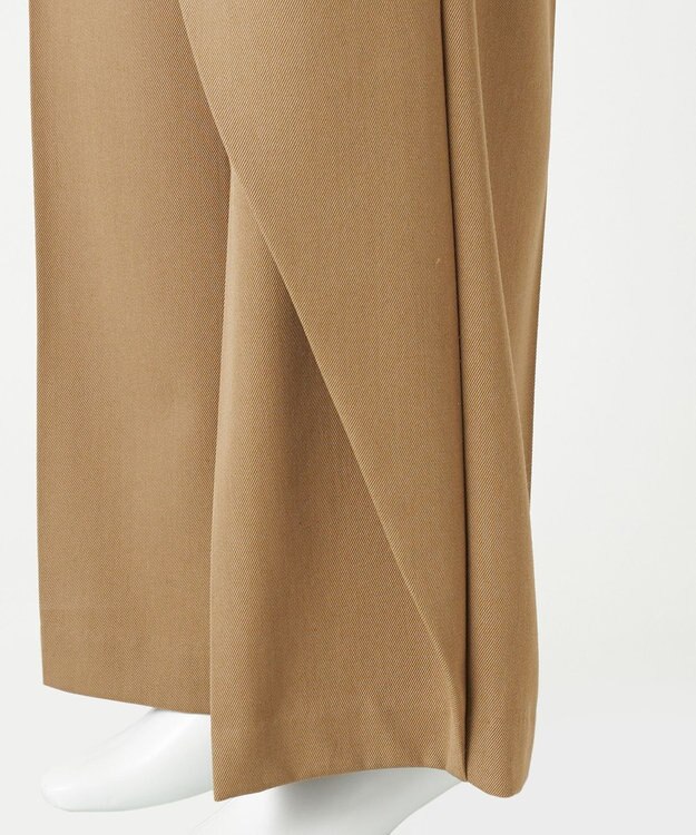 23区 S 【エステータ】ウールギャバジン ワイド ラップパンツ ベージュ系