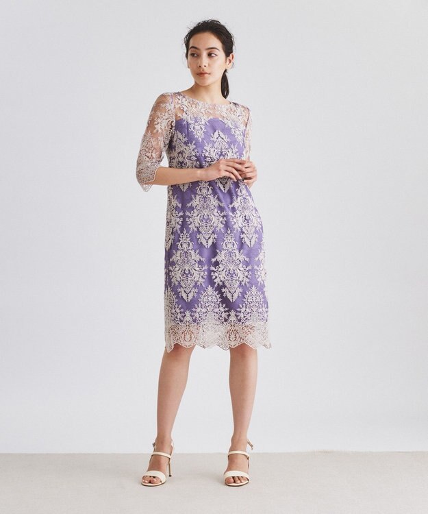 GRACE CONTINENTAL 【オンライン限定ドレス】Gigi ラベンダー