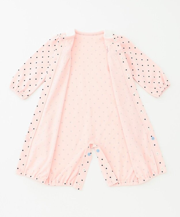 組曲 KIDS 【70cm】Baby Dot ロンパース ピンク系5