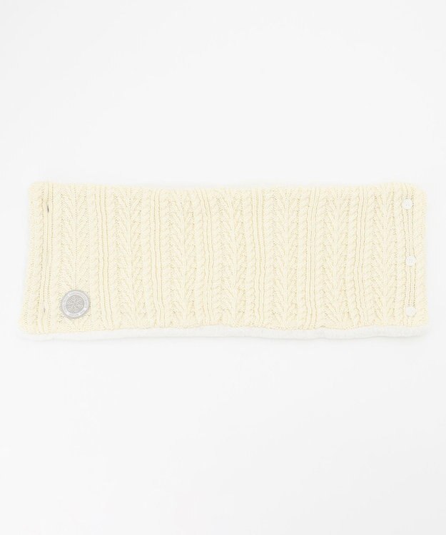 23区GOLF ギフトにも最適！【WOMEN】ニット ネックウォーマー ホワイト系