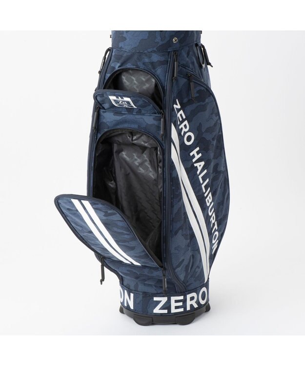 ZERO HALLIBURTON コーデュラキャディバッグ 82051 ネイビーカモ柄