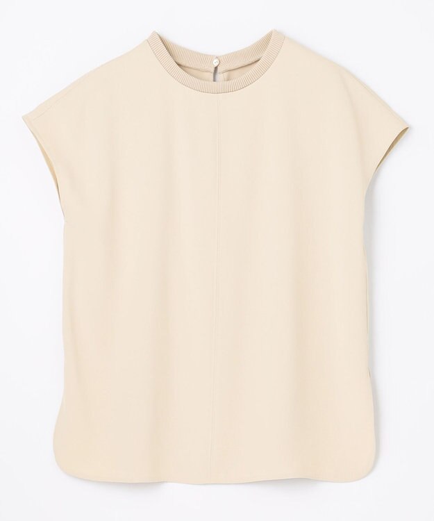 uncrave 【uncrave WHITE】ドレーピーツイル ノースリーブブラウス エクリュ