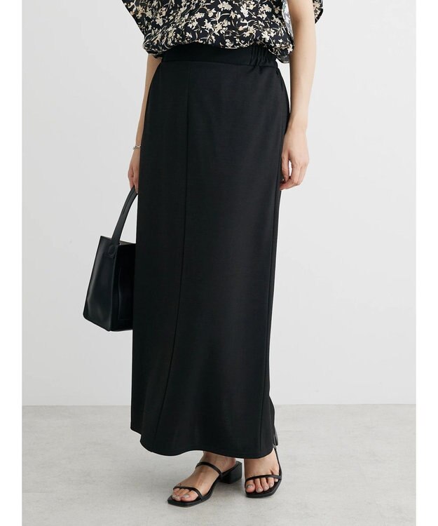 Green Parks らくスレＩラインスカート Black