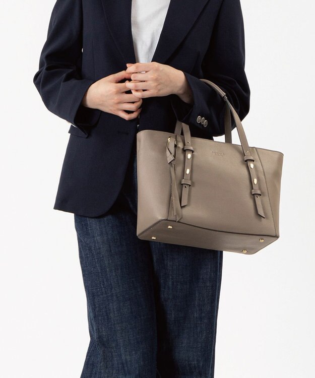 ACE BAGS & LUGGAGE Jewelna Rose オリンズ トートバッグ 10.1タブレット収納 本革 11923 ジュエルナローズ ショルダーバッグ 2way グレージュ