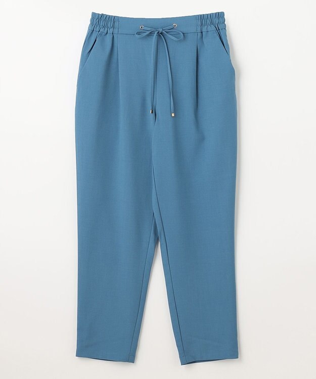 ANY 【UVケア/接触冷感/ウエストゴム】イージケア美脚パンツ テーパード ブルー