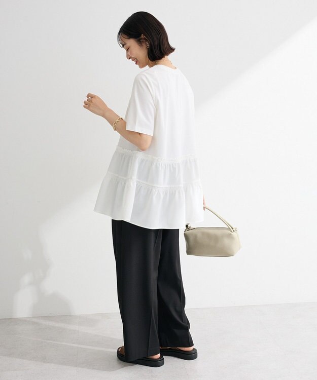 Green Parks 裾ドッキングプルオーバー Off White