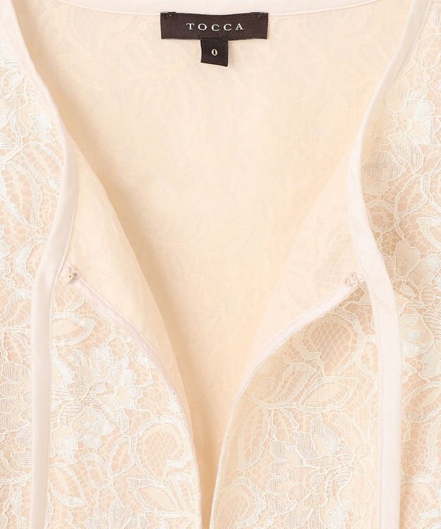 TOCCA TRANSPARENT LACE BOLERO ボレロ ベージュ系