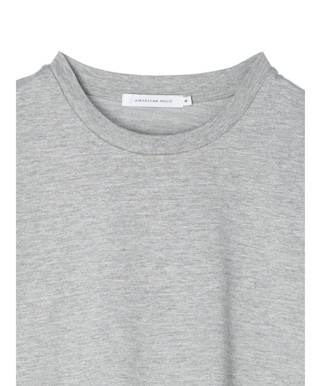 AMERICAN HOLIC 異素材ラインカットプルオーバー2 Light Gray Mixture