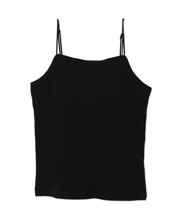 WEGO 【カップ付きインナー】なちゅ盛れカップインキャミ ブラック