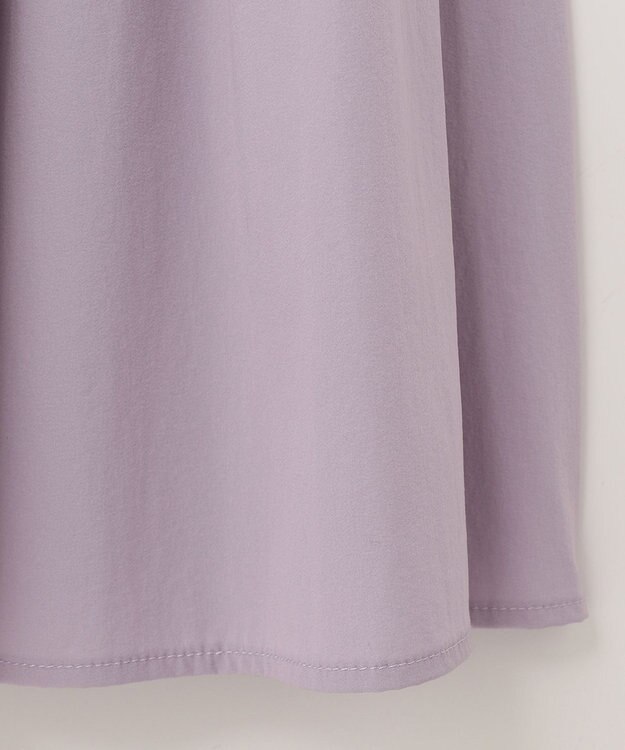 UNFILO 【撥水/UVケア/接触冷感】シャカ楽ストレッチ ティアードスカート ライラック系