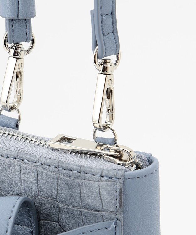 LA BAGAGERIE 【MONICA】バイカラー スマホショルダー ブルー