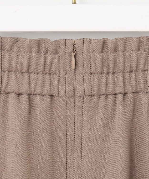 ANY SIS 【洗える】パール調ポイントツイル スカート モカ