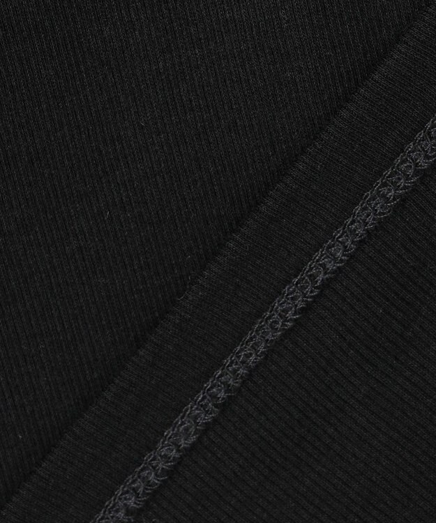 uncrave アルビニスタシフォンテレコ ハイネックカットソー（uncrave STANDARD） ブラック