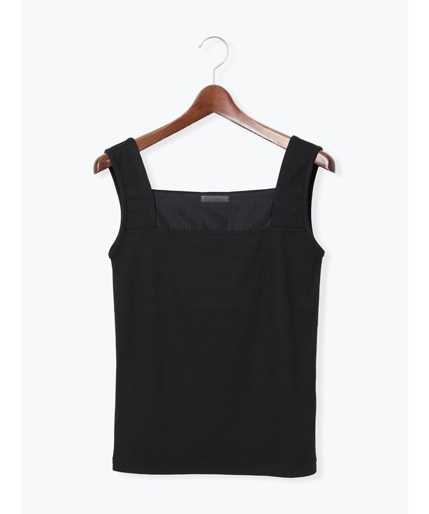 Te chichi シアー切替タンクトップ ブラック