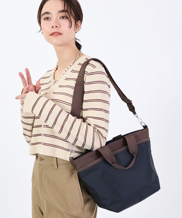 LeSportsac BUCKET TOTE/ディープシー/ダークチョコレート ディープシー/ダークチョコレート