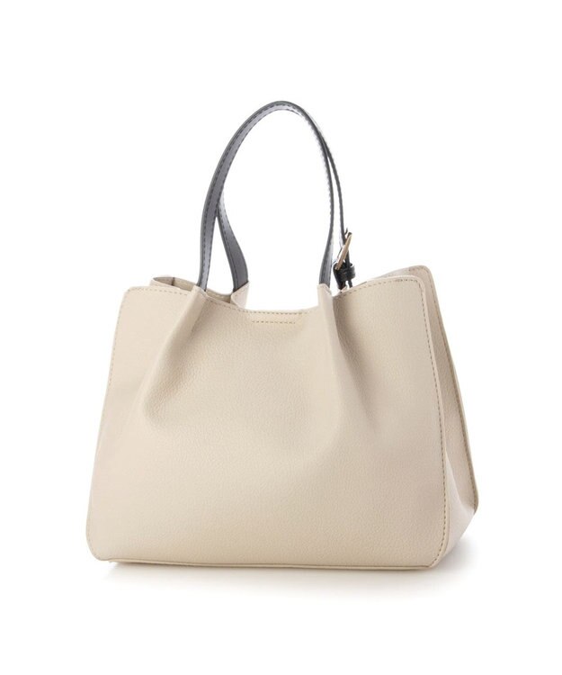 UNBILLION カシュカシュ cachecache / フェイクレザーショルダーバッグ付スクエアトート オーク