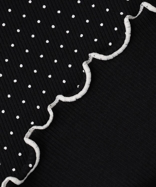 ANY KIDS 【一部店舗/WEB先行販売アイテム】ドット×リボン 半袖Tシャツ ブラック