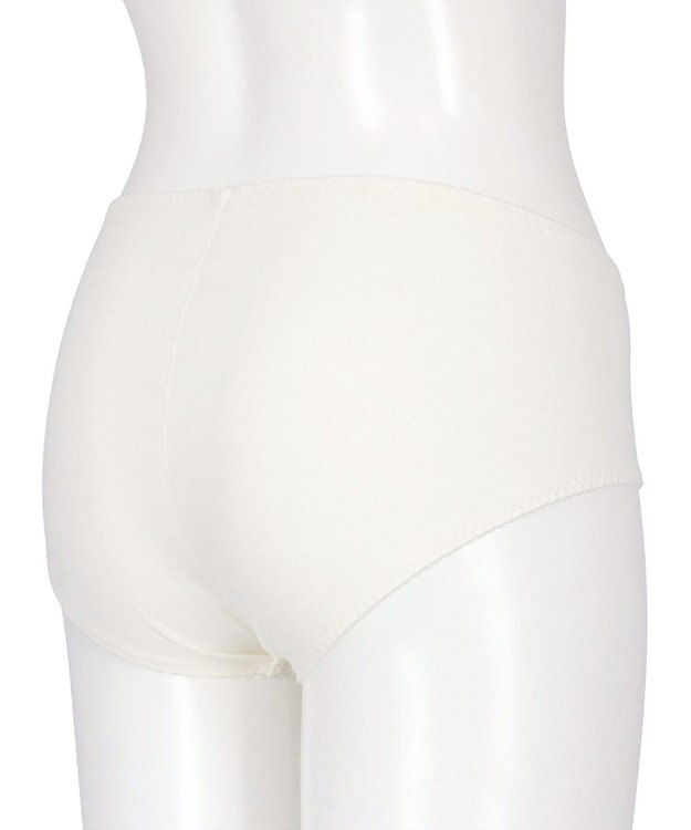 Wing ジュニアショーツ おしりにくいこみにくい ズレ上がりにくい(裾) RB2555とペア 【non!PKパンツ】 はきこみ丈あさめ RJ3555 ウイング／ワコール アイボリー