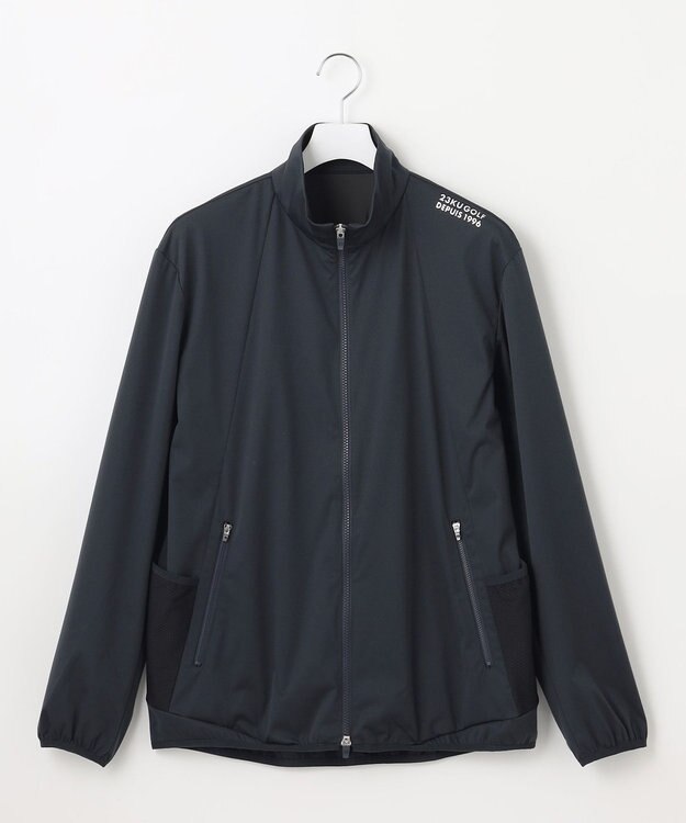 23区GOLF 【MEN】【撥水/防風/ストレッチ】悪天候の日にも活躍するストレッチ性抜群のエアリージャージーブルゾン ネイビー系