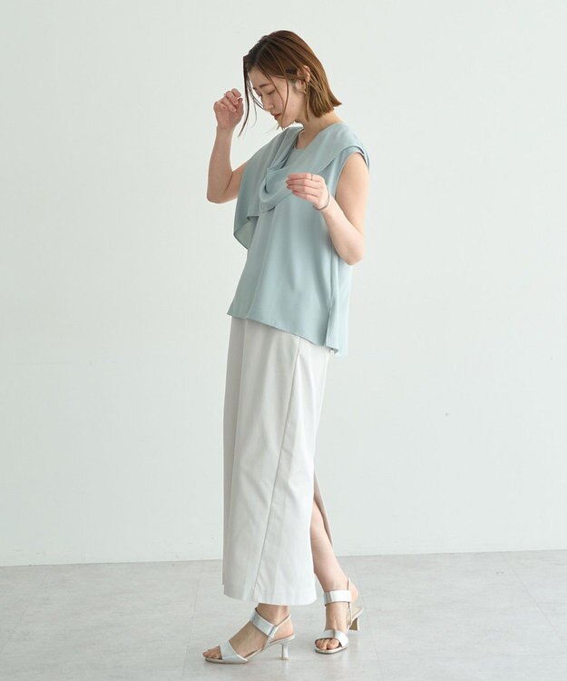 YECCA VECCA ドレープブラウス Mint