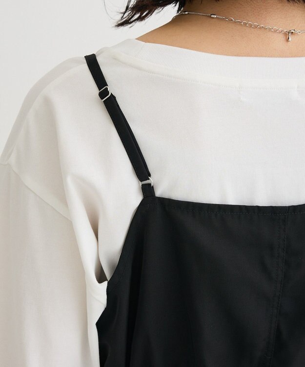 Green Parks ＳＥＴ２点　キャミビスチェ＋スカート Black