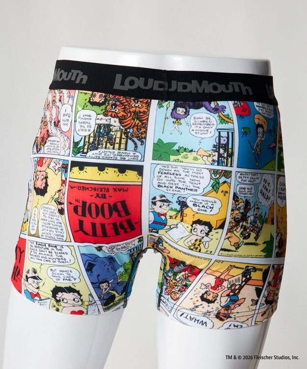 FILA GOLF／marie claire 【LOUDMOUTH×Betty Boop™】メンズ ボクサーパンツ Betty’ Comic