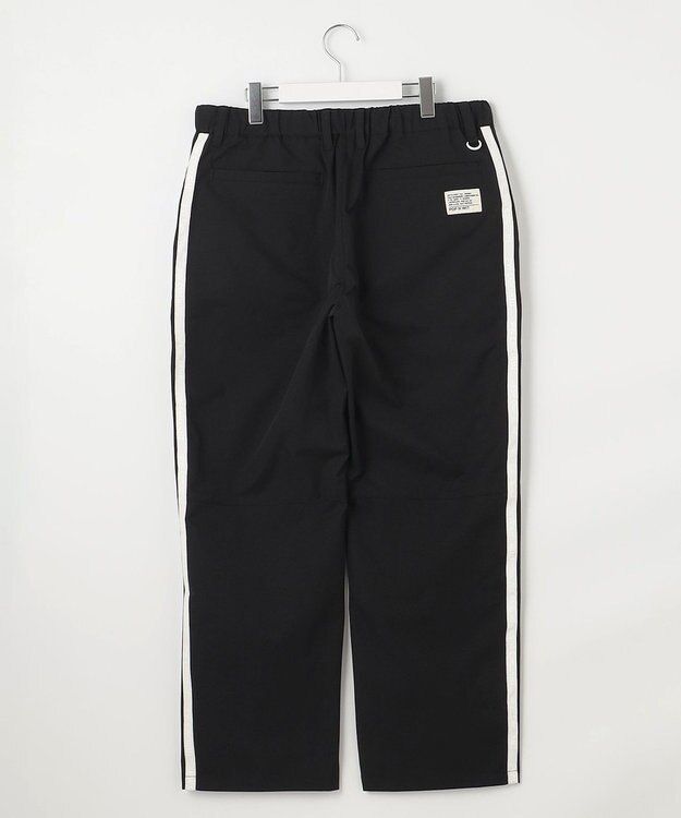 PW CIRCULUS 【撥水加工/ストレッチ】サイドストライプ ワイドパンツ ゴルフ ブラック系