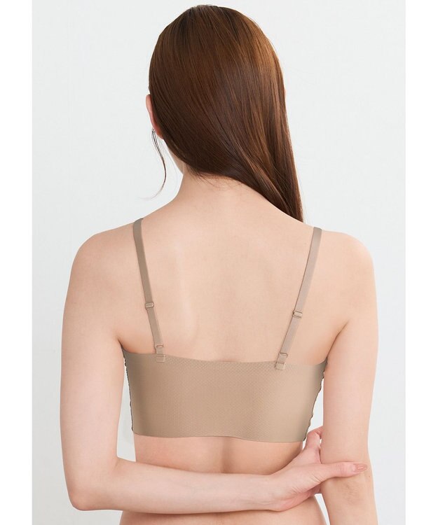 WACOAL 【GOCOCi ゴコチ】 ノンワイヤーブラ ハーフトップ ベタつきにくく乾きやすい 通気性がよい 立体的なバストシルエット ブラトップ レディース CGG271 /ワコール ラズベリー