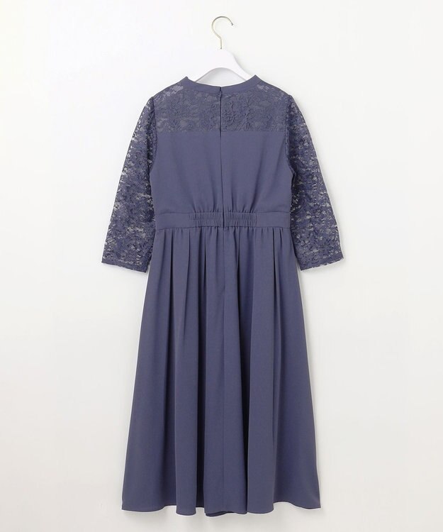 ANY SIS 【洗える】ビスチェディテール ドレス スモーキーブルー