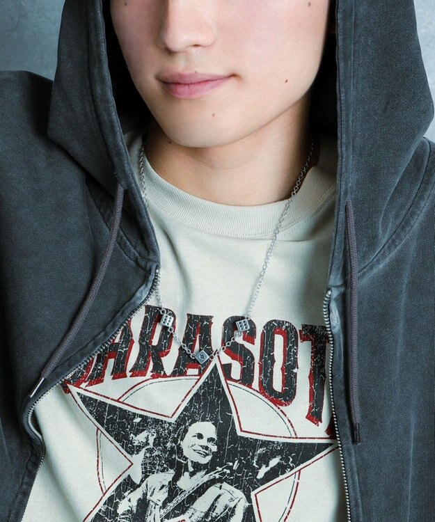 WEGO Mモチーフチェーンネックレス 柄3