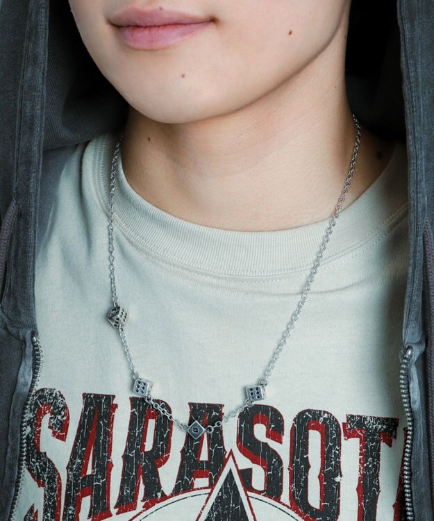 WEGO Mモチーフチェーンネックレス 柄3