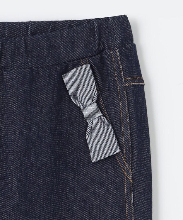 組曲 KIDS 【150-160㎝】デニムニット パンツ ネイビー系