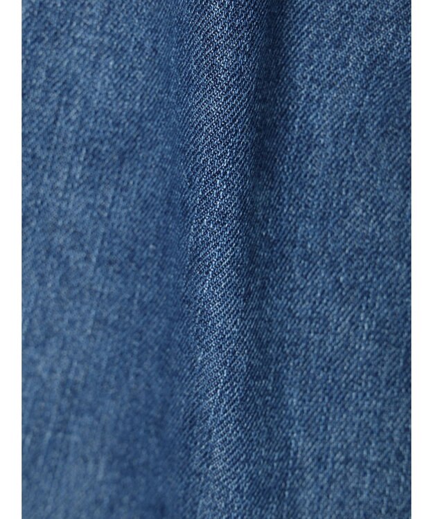 Green Parks ・Ｄｏｕｂｌｅ　Ｆｌａｇｓ　チョウチョ刺繍フレアデニム Light Indigo