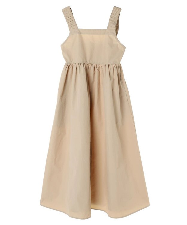 Green Parks ａ．肩ひもギャザーノースリワンピース Beige