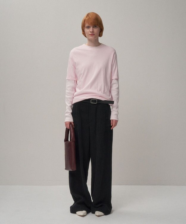 ATON LINEN TWILL | ベイカーパンツ BLACK