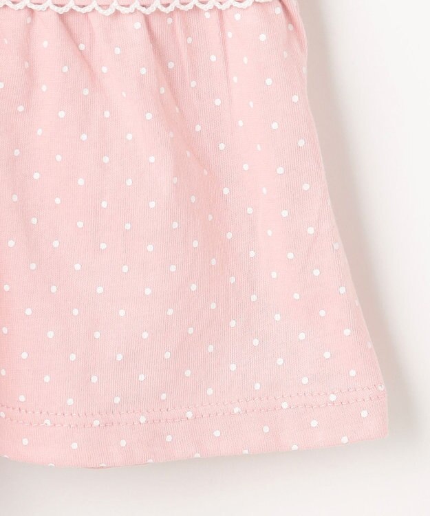 組曲 KIDS 【110-140㎝】 ドットティアードチュニック ピンク
