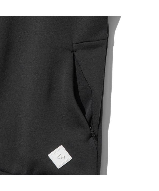 ZERO HALLIBURTON 【雑誌掲載】ロゴデザイン フーディー ZHG-W4A 8a 82881 ゴルフウェア パーカー ブラック